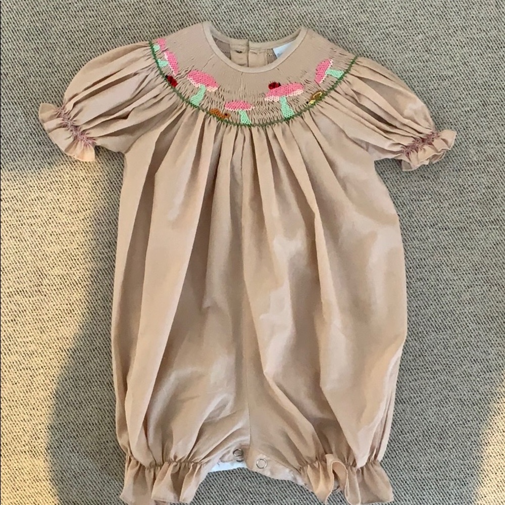 New Remember Nguyen Smocked Romper sz 9m